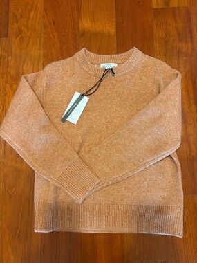 For The Republic Heathered Peach Crewneck Sweater